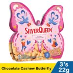 silver queen chocolate cashew butterfly 3x22g