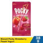 glico biscuit pocky strawberry peach yogurt 38g